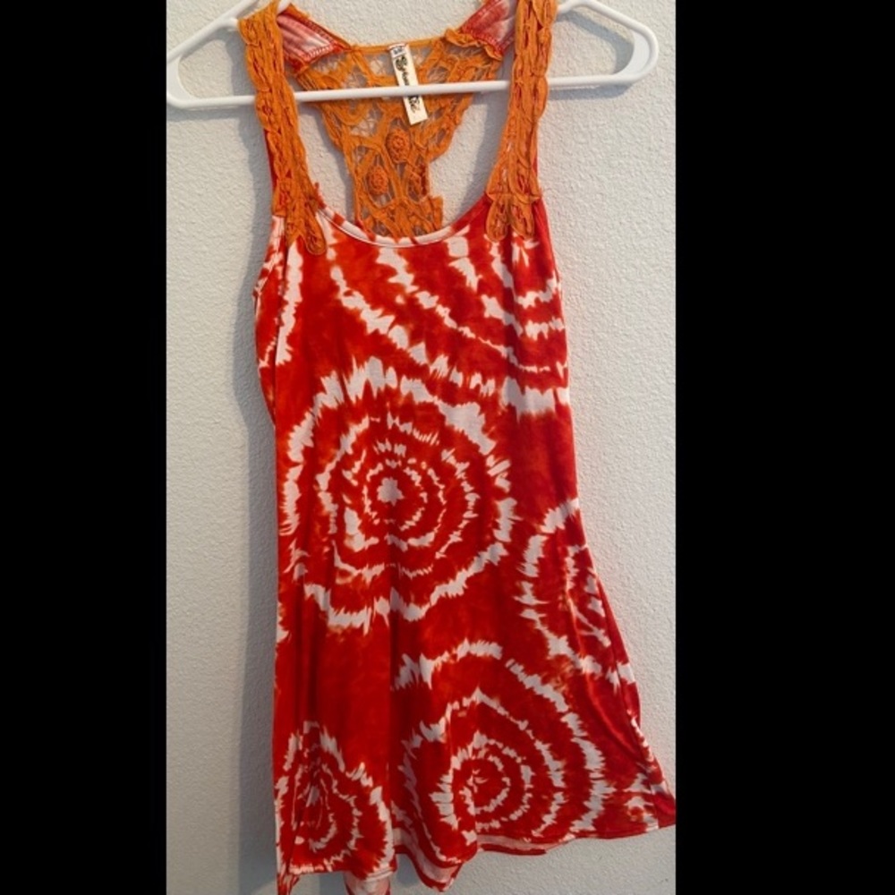 Orange Tie Dyed Sundress